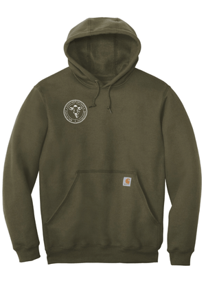 Custom Apparel - Screen Printing - Dutch Meadows Dairy Carhartt Hooded Sweatshirt - Dutch Meadow Dairy - OD