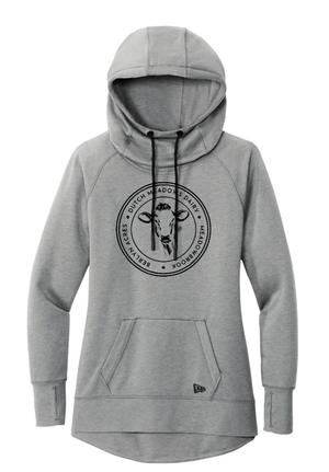 Custom Apparel - Screen Printing - Dutch Meadows Dairy New Era Women's Hooded Sweatshirt - Dutch Meadow Dairy - OD