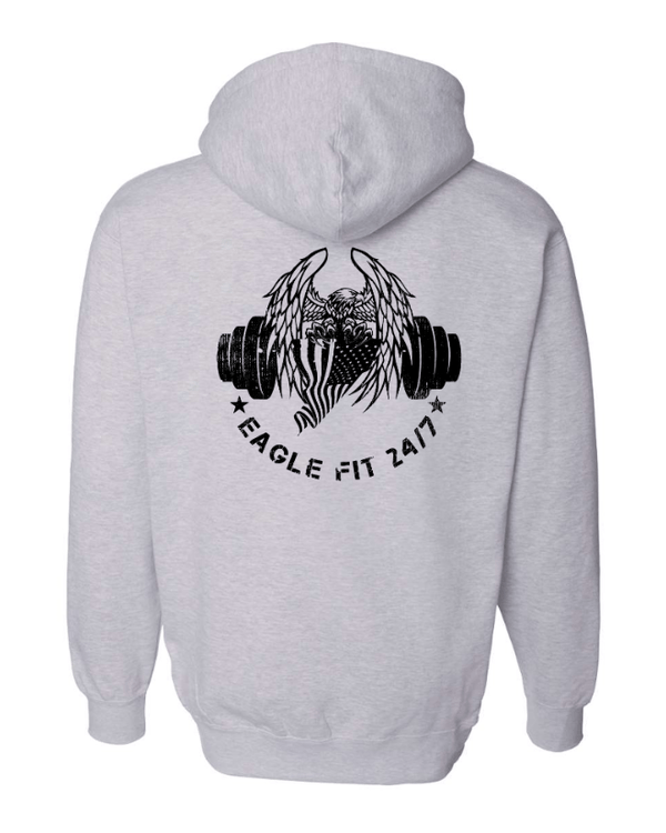 Custom Printed Apparel | Eagle Fit 24/7 - Unisex Heavyweight Hoodie *Grey / Army / Black* - Eagle Fit Summer 25 - 18046