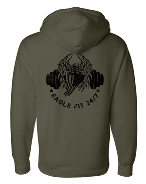 Custom Printed Apparel | Eagle Fit 24/7 - Unisex Heavyweight Hoodie *Grey / Army / Black* - Eagle Fit Summer 25 - 18046