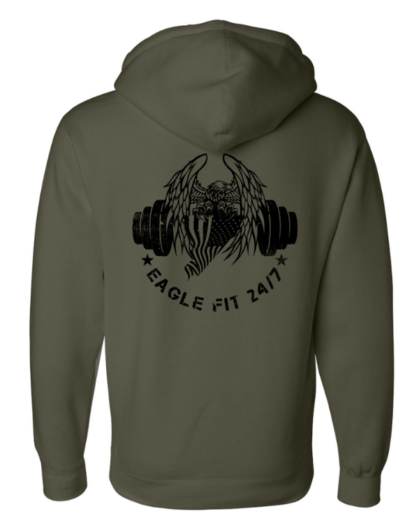 Custom Printed Apparel | Eagle Fit 24/7 - Unisex Heavyweight Hoodie *Grey / Army / Black* - Eagle Fit Summer 25 - 18046