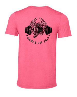 Custom Apparel - Screen Printing - Eagle Fit - Pink CVC Jersey Tee - Eagle Fit - 17321