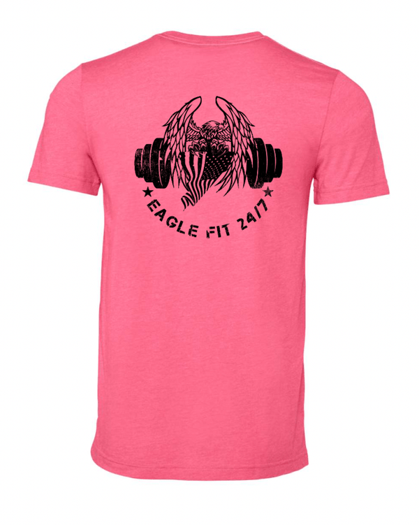Custom Apparel - Screen Printing - Eagle Fit - Pink CVC Jersey Tee - Eagle Fit - 17321