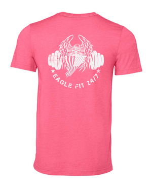 Custom Apparel - Screen Printing - Eagle Fit - Pink CVC Jersey Tee - Eagle Fit - 17321