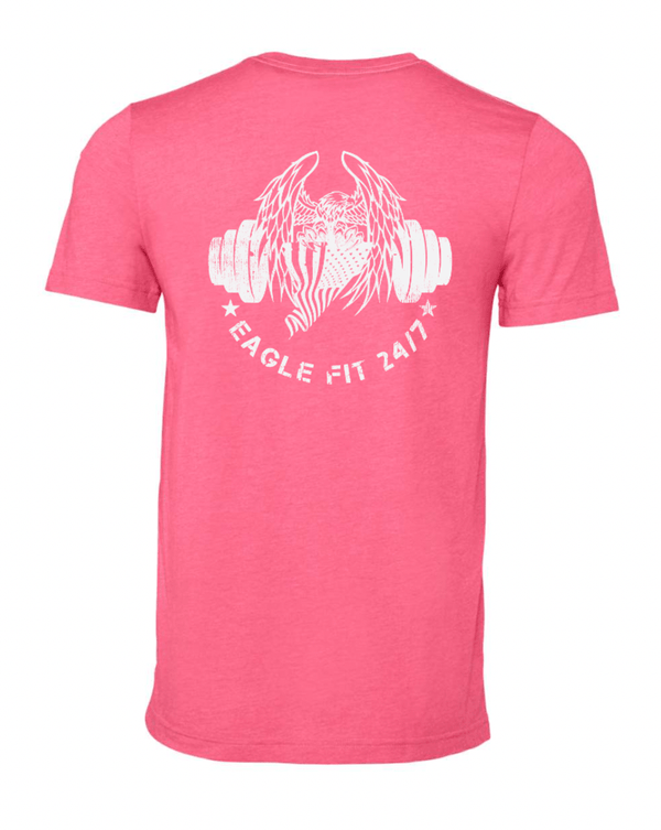 Custom Apparel - Screen Printing - Eagle Fit - Pink CVC Jersey Tee - Eagle Fit - 17321