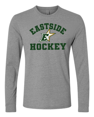 Custom Printed Apparel | Eastside Stars 2025 - Adult Unisex Grey Long Sleeve Shirt - Eastside Stars F25 - 18643
