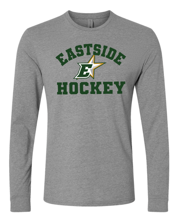 Custom Printed Apparel | Eastside Stars 2025 - Adult Unisex Grey Long Sleeve Shirt - Eastside Stars F25 - 18643