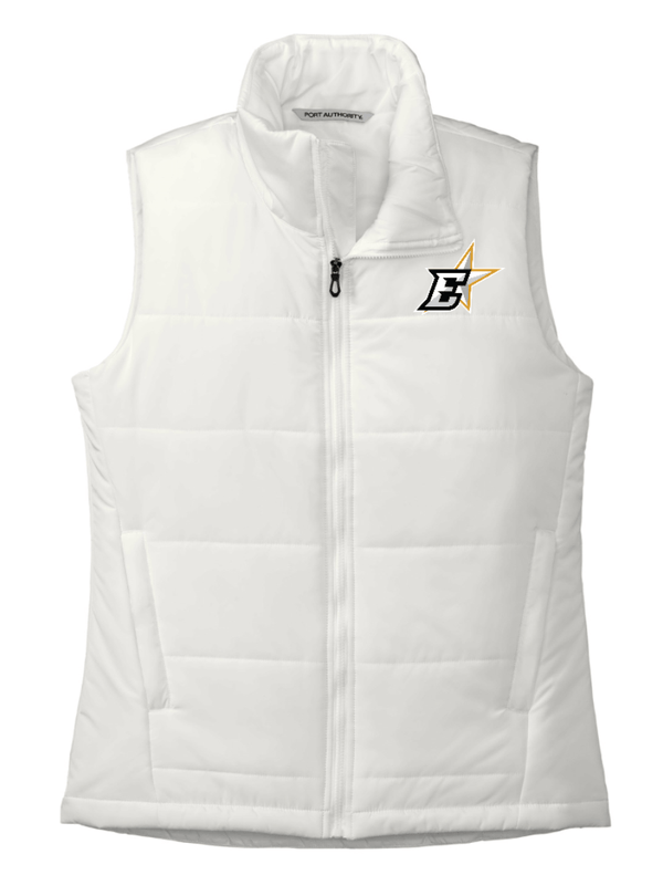 Custom Printed Apparel | Eastside Stars 2025 - Women's White Puffer Vest - Eastside Stars F25 - 18643