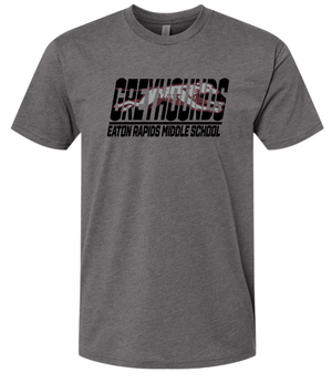 Custom Printed Apparel | Eaton Rapids Fall 2025 - Adult Heather Heavy Metal T-Shirt - Eaton Rapids Fall 2025 - 18341