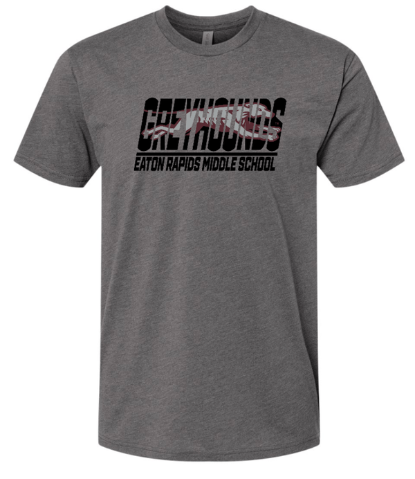 Custom Printed Apparel | Eaton Rapids Fall 2025 - Adult Heather Heavy Metal T-Shirt - Eaton Rapids Fall 2025 - 18341