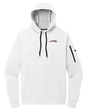 Custom Printed Apparel | Eaton Rapids Fall 2025 - Nike White Pullover Fleece Hoodie - Eaton Rapids Fall 2025 - 18341