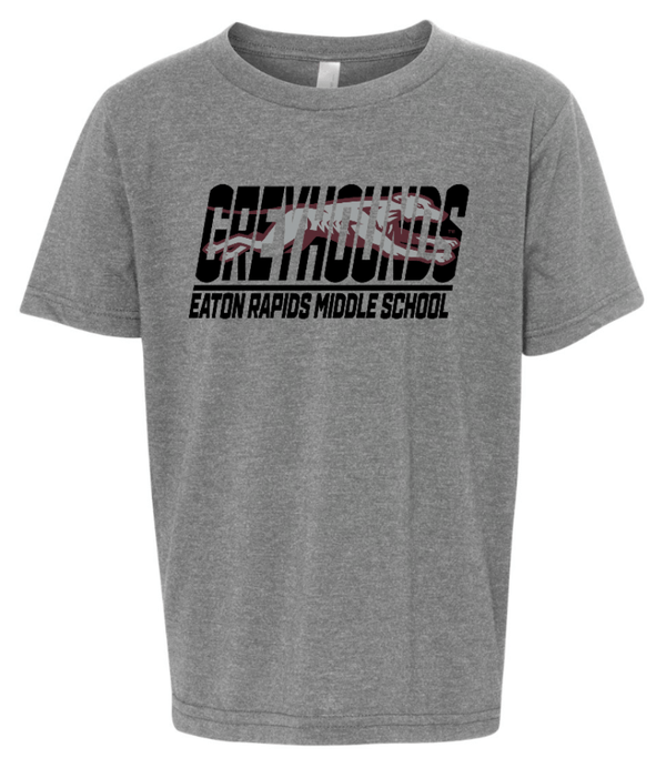 Custom Printed Apparel | Eaton Rapids Fall 2025 - Youth Dark Heather Grey T-Shirt - Eaton Rapids Fall 2025 - 18341