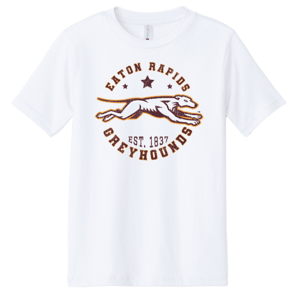 Custom Printed Apparel | Eaton Rapids Fall 2025 - Youth White T-Shirt - Eaton Rapids Fall 2025 - 18341