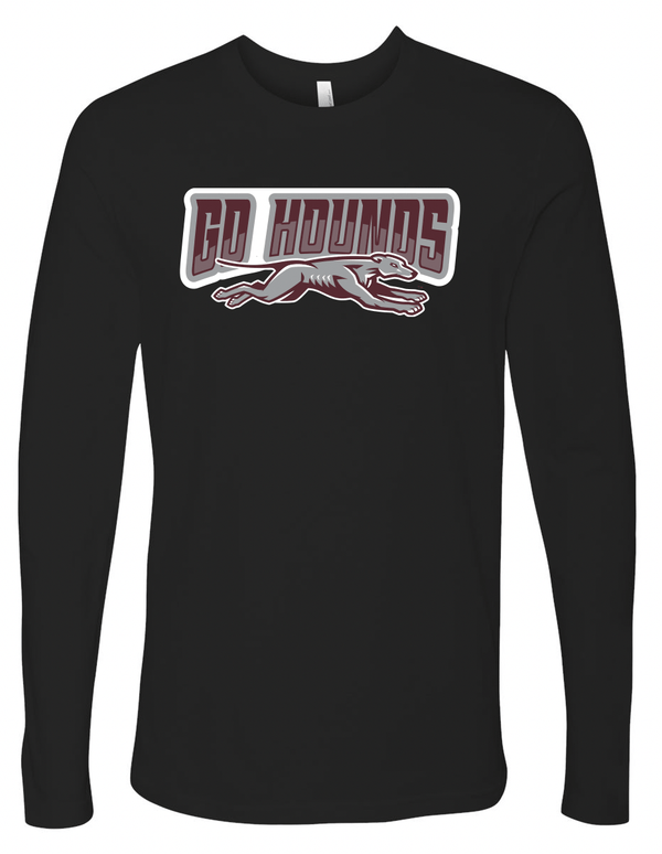 Custom Apparel - Screen Printing - Eaton Rapids High School - Adult Cotton Long Sleeve T-Shirt Black - 2024 Eaton Rapids HS - 16425