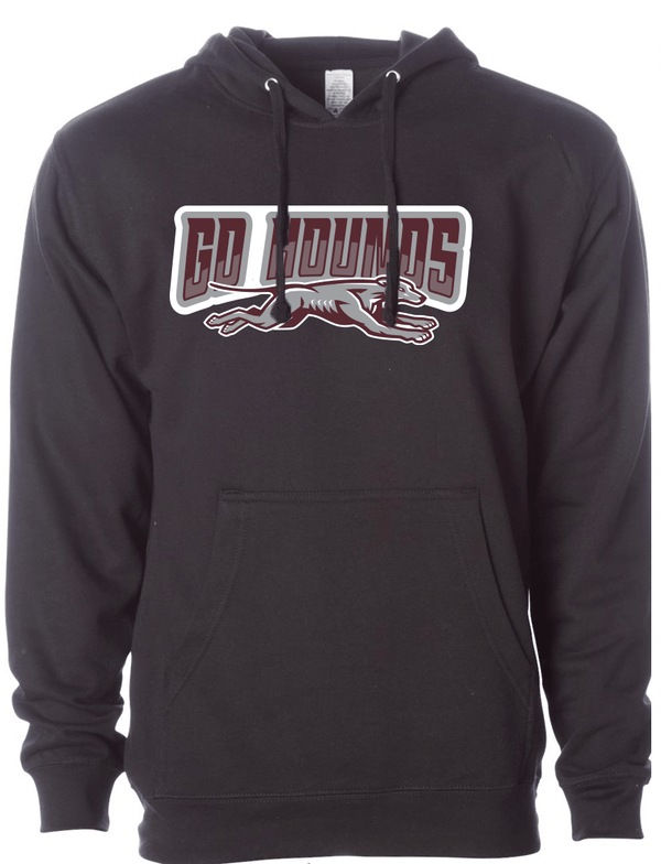 Custom Apparel - Screen Printing - Eaton Rapids High School Adult Hooded Sweatshirt Black - 2024 Eaton Rapids HS - 16425