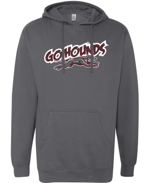 Custom Apparel - Screen Printing - Eaton Rapids High School - Go Hounds Hooded Sweatshirt - Hooded Sweatshirt - Eaton Rapids Highschool - 14594