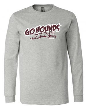 Custom Apparel - Screen Printing - Eaton Rapids High School - Go Hounds Unisex Long Sleeve T-Shirt - Long Sleeve - Eaton Rapids Highschool - 14594