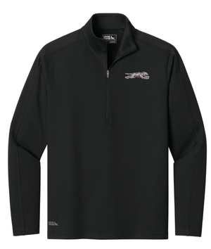 Custom Printed Apparel | Eaton Rapids Schools | Eddie Bauer Black Quarter Zip Pullover - ERPS On Demand - 18734