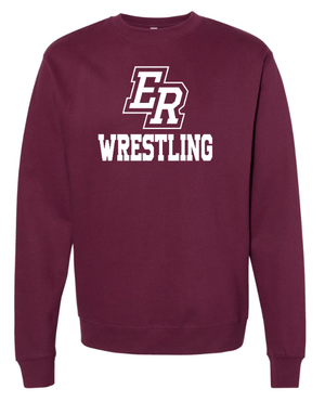 Custom Apparel - Screen Printing - Eaton Rapids Wrestling - Adult Crewneck Sweatshirt - Crew Neck Sweatshirt - Eaton Rapids Wrestling - 14918