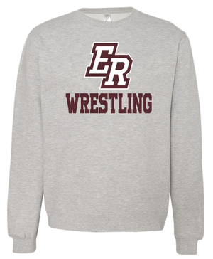 Custom Apparel - Screen Printing - Eaton Rapids Wrestling - Adult Crewneck Sweatshirt - Crew Neck Sweatshirt - Eaton Rapids Wrestling - 14918