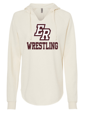 Custom Apparel - Screen Printing - Eaton Rapids Wrestling - Women's Lightweight Hooded Sweatshirt - Hooded Sweatshirt - Eaton Rapids Wrestling - 14918