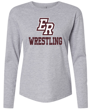 Custom Apparel - Screen Printing - Eaton Rapids Wrestling - Women's Long Sleeve T-Shirt - Crew Neck Sweatshirt - Eaton Rapids Wrestling - 14918