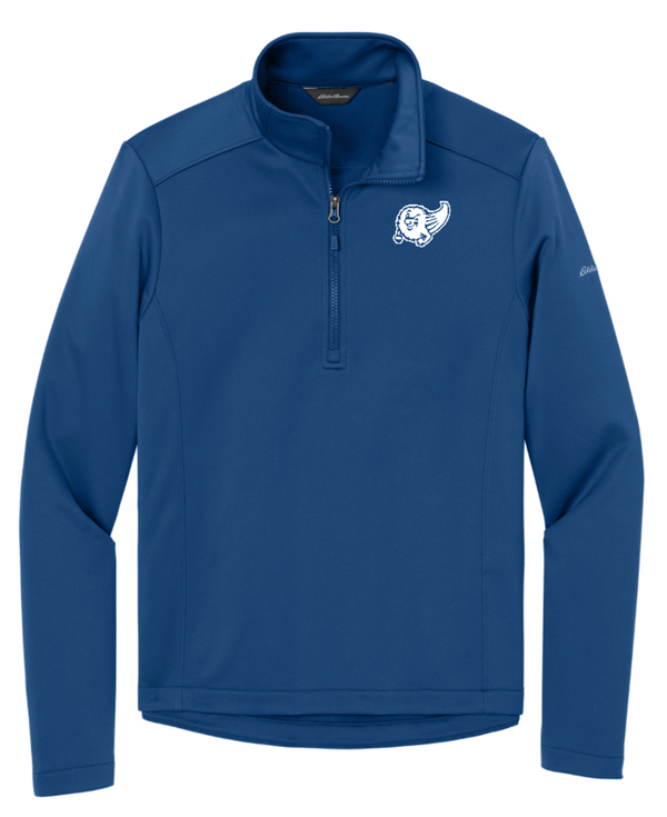 Custom Printed Apparel | Eddie Bauer - Adult Unisex Cobalt Blue Fleece 1/2 - Zip - GL On Demand - 18658
