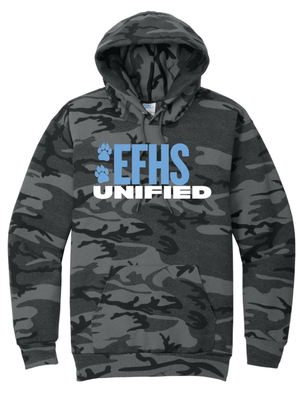 Custom Printed Apparel | EFHS Unified | Adult Unisex Camo Hoodie - Multiple Designs - EFHS Unified Sports W26 - 18958