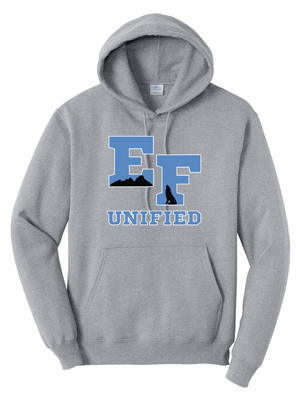 Custom Printed Apparel | EFHS Unified Sports | Adult Unisex Hoodie - Multiple Colors + Designs - EFHS Unified Sports W26 - 18958