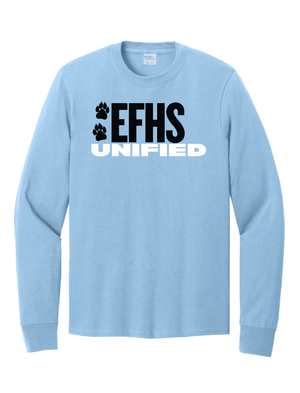 Custom Printed Apparel | EFHS Unified Sports | Adult Unisex Long Sleeve T-Shirt - Multiple Colors + Designs - EFHS Unified Sports W26 - 18958