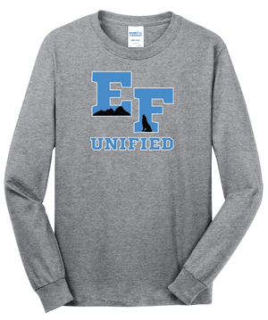Custom Printed Apparel | EFHS Unified Sports | Adult Unisex Long Sleeve T-Shirt - Multiple Colors + Designs - EFHS Unified Sports W26 - 18958