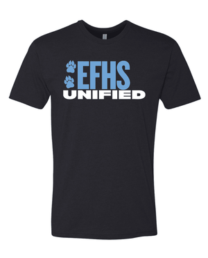 Custom Printed Apparel | EFHS Unified Sports | Adult Unisex T-Shirt - Multiple Colors + Designs - EFHS Unified Sports W26 - 18958