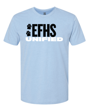 Custom Printed Apparel | EFHS Unified Sports | Adult Unisex T-Shirt - Multiple Colors + Designs - EFHS Unified Sports W26 - 18958