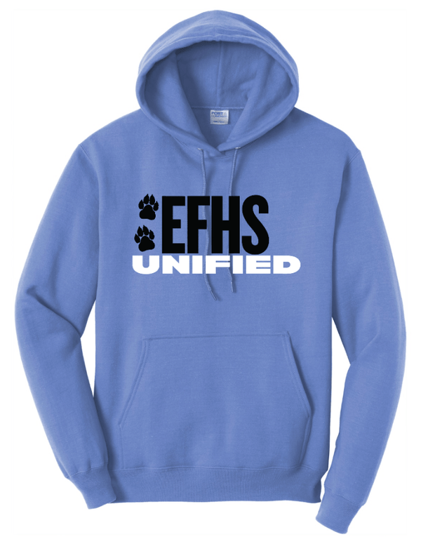 Custom Printed Apparel | EFHS Unified Sports Fall 2025 - Adult Hooded Sweatshirt (Multiple Color Options) - EFHS Unified Sports F 25 - 18350