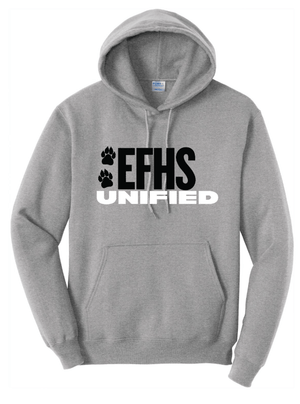 Custom Printed Apparel | EFHS Unified Sports Fall 2025 - Adult Hooded Sweatshirt (Multiple Color Options) - EFHS Unified Sports F 25 - 18350