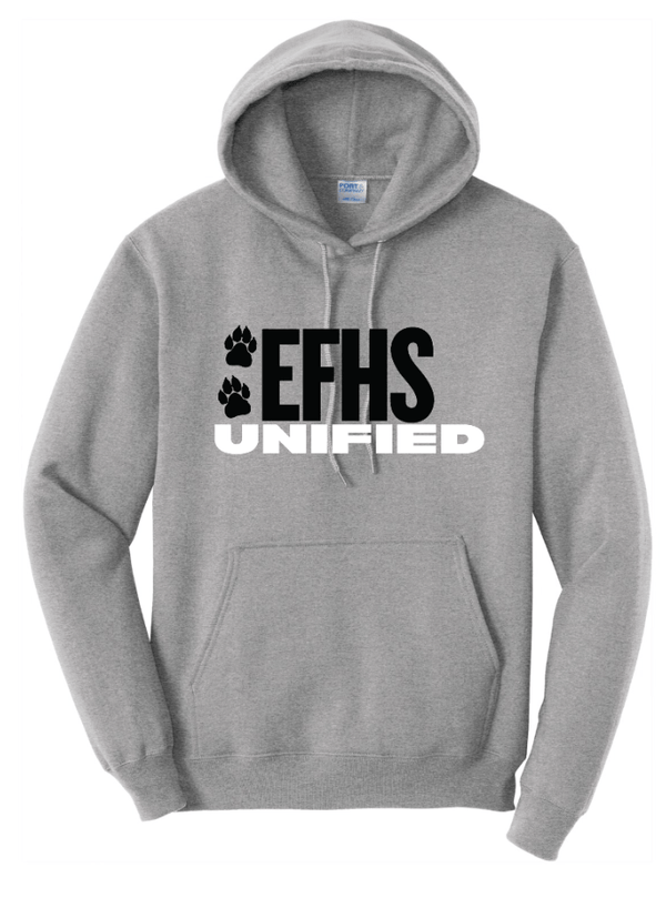 Custom Printed Apparel | EFHS Unified Sports Fall 2025 - Adult Hooded Sweatshirt (Multiple Color Options) - EFHS Unified Sports F 25 - 18350
