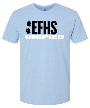 Custom Printed Apparel | EFHS Unified Sports Fall 2025 - Adult T-Shirt (Multiple Color Options) - EFHS Unified Sports F 25 - 18350