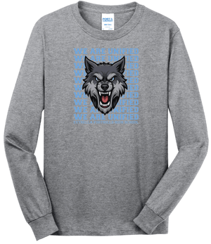 Custom Printed Apparel | EFHS Unified Sports Fall 2025 - Design 1 Adult Athletic Heather Long Sleeve Tee - EFHS Unified Sports F 25 - 18350
