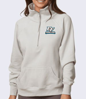 Custom Printed Apparel | EFHS Unified | Women's 1/2 Zip Sweatshirt - EFHS Unified Sports W26 - 18958