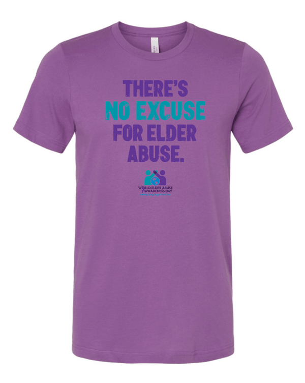 Custom Apparel - Screen Printing - Elder Abuse Awareness - Adult Unisex T-Shirt - Elder Abuse Awareness - 15861