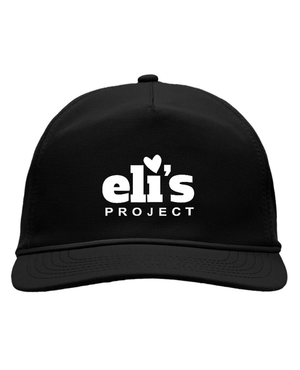 Custom Apparel - Screen Printing - Eli's Project - Black Five Panel Rope Hat - Eli's Project - 17404