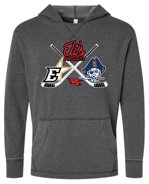 Custom Printed Apparel | Eli's Project Mental Health Awareness Game | Adult Unisex Fleece Hoodie (Natural/Dark Grey) - Mental Health Game - 18678
