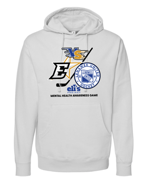 Custom Apparel - Screen Printing - Eli's Project Mental Health Awareness Game - Midweight Hooded Sweatshirt - Eli's Project Game - 16991