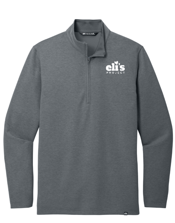 Custom Apparel - Screen Printing - Eli's Project - On Demand Shop - Embroidered Travis Matthew Coveside Quarter Zip - Eli's Project OD