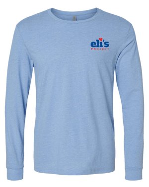 Custom Apparel - Screen Printing - Eli's Project - On Demand Shop - Unisex Long Sleeve Tee *Columbia Blue / Charcoal* - Eli's Project OD