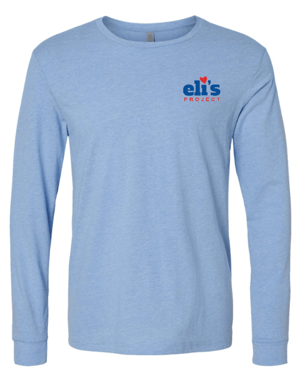 Custom Apparel - Screen Printing - Eli's Project - On Demand Shop - Unisex Long Sleeve Tee *Columbia Blue / Charcoal* - Eli's Project OD