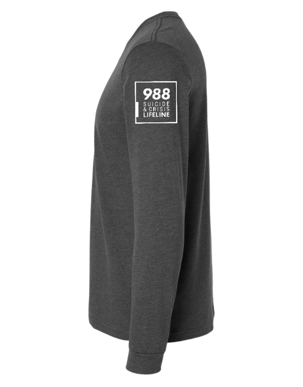 Custom Apparel - Screen Printing - Eli's Project - On Demand Shop - Unisex Long Sleeve Tee *Columbia Blue / Charcoal* - Eli's Project OD