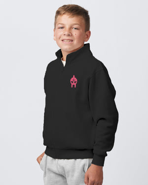 Lansing Gladiators Fall Shop 2026 Quarter Zip Black front view