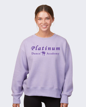 Platinum Dance Academy Crewneck Orchid front view