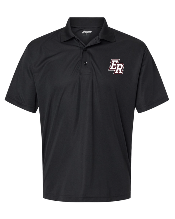 Custom Apparel - Screen Printing - ERPS Staff Apparel - Adult Performance Polo Black/White - ERPS 2024 Staff Apparel - 16428